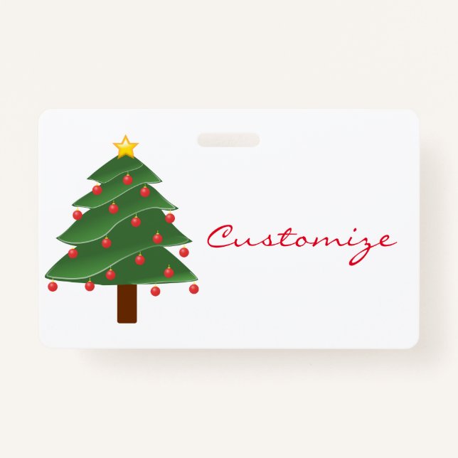 Tarjeta De Identificación Thunder_Cove de árbol de Navidad (Anverso)