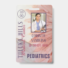 Tarjeta De Identificación Tintas Medica Photo ID Pretty in Pink