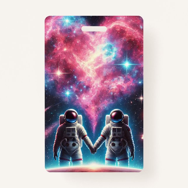 Tarjeta De Identificación Titular de la insignia de Astronauta Romántica (Anverso)