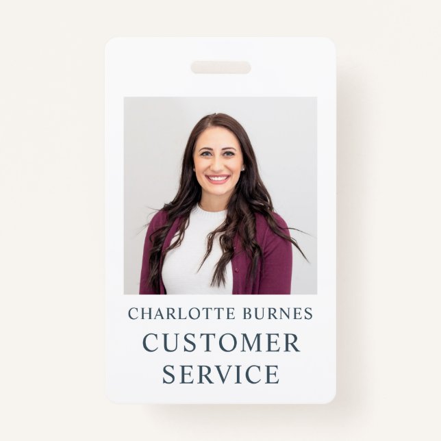 Tarjeta De Identificación Título del nombre de la foto (Anverso)