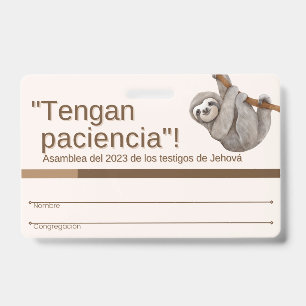 Tarjeta De Identificación TJ Recuerdo de Insignia   Asamblea Regional 2023