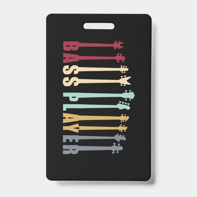 Tarjeta De Identificación Toca el bajo (Parte frontal)