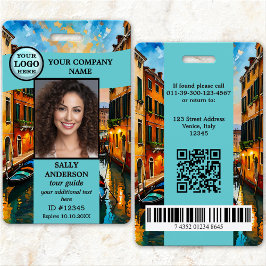 Tarjeta De Identificación Tour Guide Travel Agency Photo ID Badge