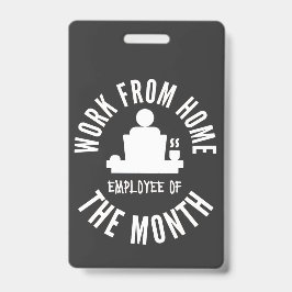 Tarjeta De Identificación Trabajo Del Empleado Doméstico Del Mes