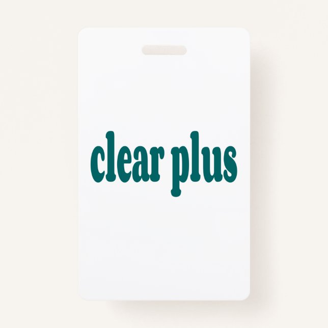 Tarjeta De Identificación transparente (Anverso)