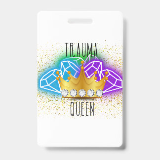 Tarjeta De Identificación Trauma Queen Bader Backer