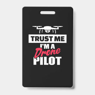 Tarjeta De Identificación Trust Me Am Drone Pilot