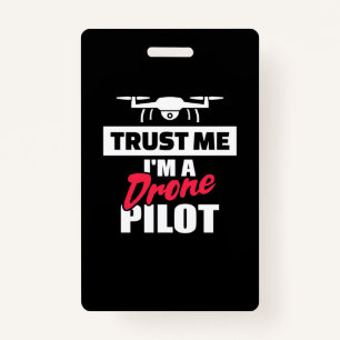 Tarjeta De Identificación Trust Me Am Drone Pilot