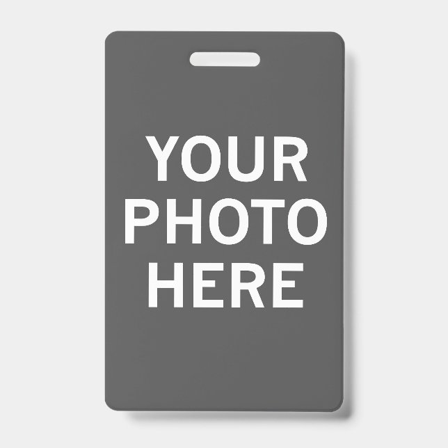 Tarjeta De Identificación Tu Foto Aquí (Parte frontal)