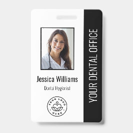 Tarjeta De Identificación Tu identificación de foto con el logotipo de la of