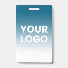 Tarjeta De Identificación Tu logotipo y gradiente de color de fondo editable