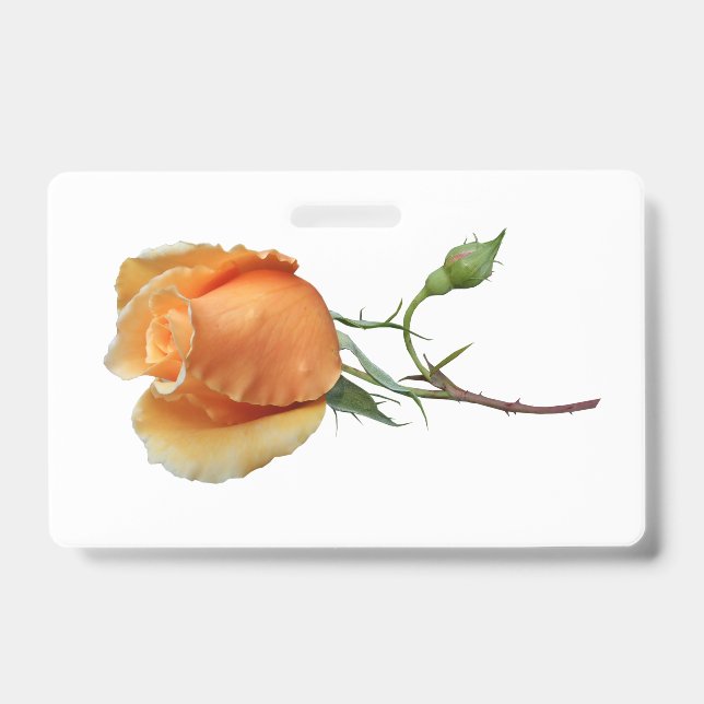 Tarjeta De Identificación Un esqueje de rosa único     (Parte frontal)