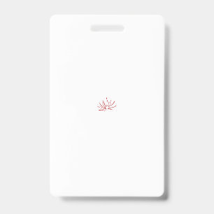 Tarjeta De Identificación Un vibrante diseño floral rojo y negro con