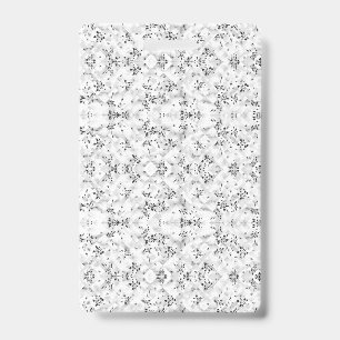 Tarjeta De Identificación Una pared con un llamativo patrón blanco y negro