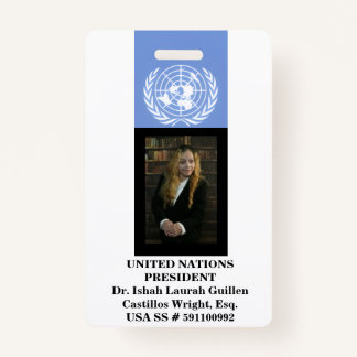 TARJETA DE IDENTIFICACIÓN #UNITEDNATIONS
