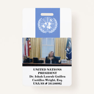TARJETA DE IDENTIFICACIÓN #UNITEDNATIONS