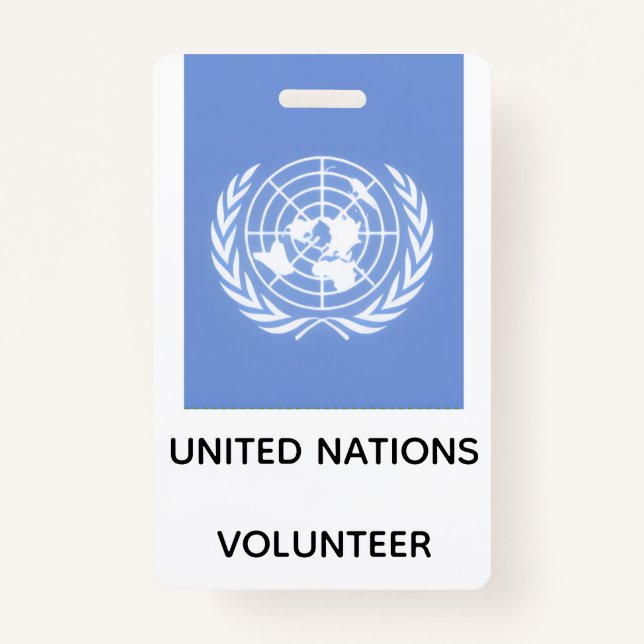 TARJETA DE IDENTIFICACIÓN #UNITEDNATIONS (Anverso)