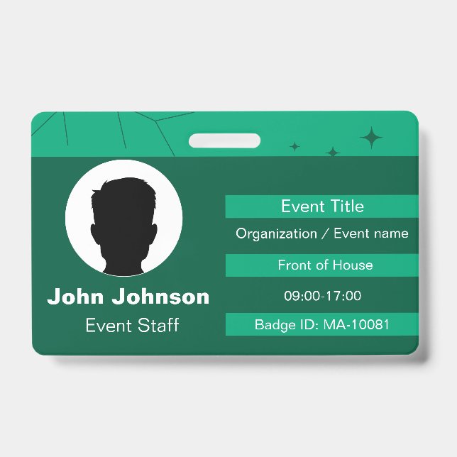 Tarjeta De Identificación Usher (Parte frontal)