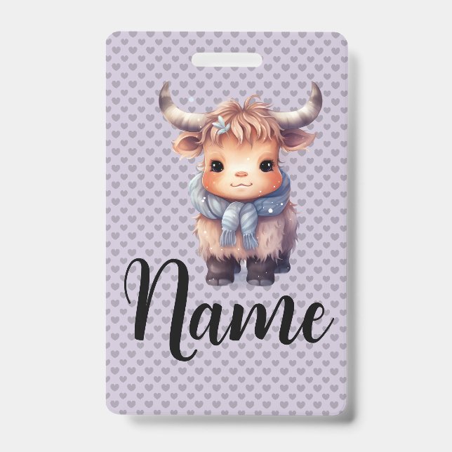 Tarjeta De Identificación Vaca dulce de invierno (Parte frontal)