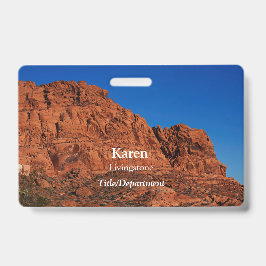 Tarjeta De Identificación Valle de Fuego