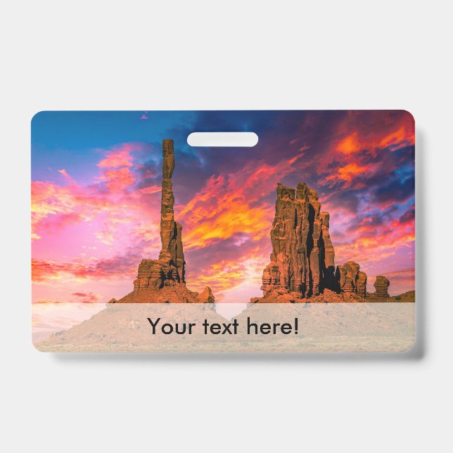 Tarjeta De Identificación Valle de los Monumentos (Parte frontal)