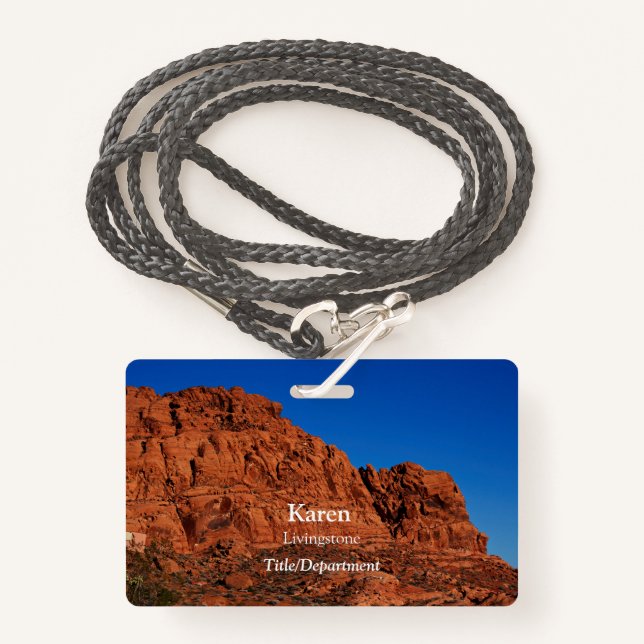 Tarjeta De Identificación Valle del Fuego (Anverso son cordón)