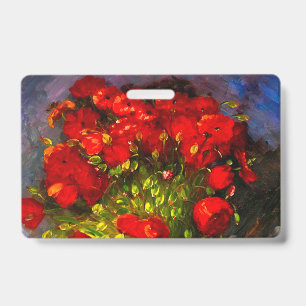 Tarjeta De Identificación Van Gogh Red Poppies