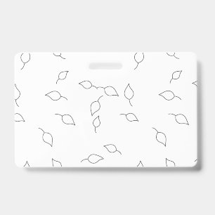 Tarjeta De Identificación Vertical, Carbón, Insignia Duna