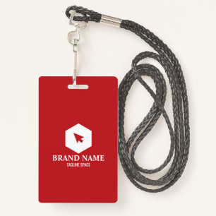 Tarjeta de identificación vertical para los negoci