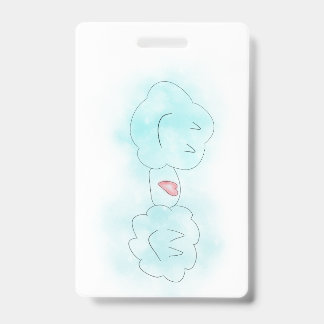 TARJETA DE IDENTIFICACIÓN VERTICAL, RETRÁCTIL - CLOUD LOVE