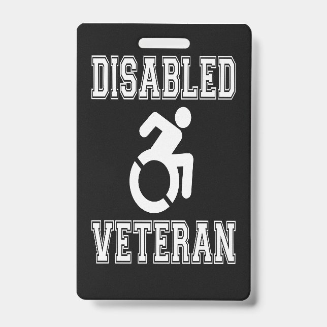 Tarjeta De Identificación Veterano discapacitado (Parte frontal)