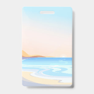 Tarjeta De Identificación Viaje a la playa