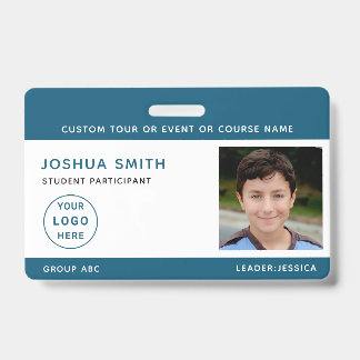 Tarjeta De Identificación Viaje escolar de gira de gira por la música de los