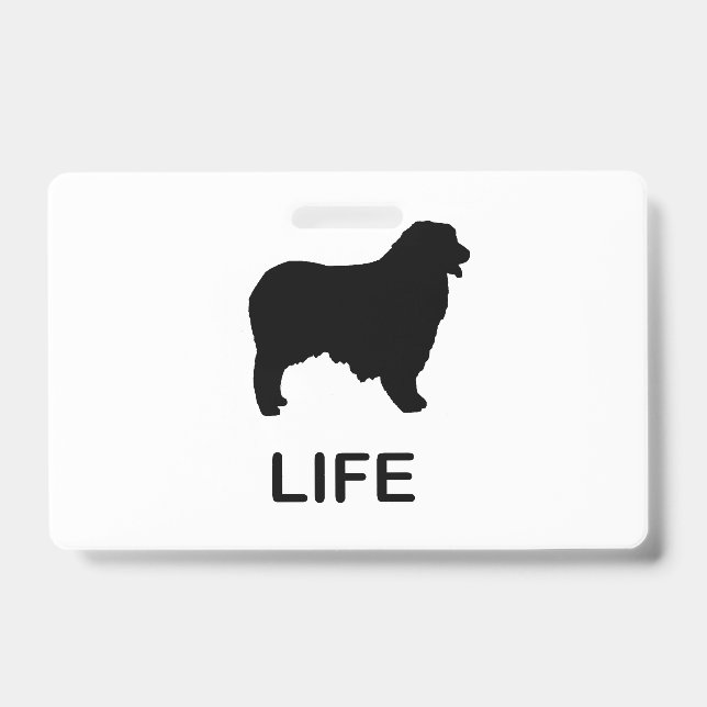 Tarjeta De Identificación vida de pastor australiano (Parte frontal)