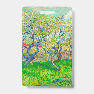 Tarjeta De Identificación Vincent van Gogh Huerto en flor
