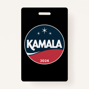 Tarjeta De Identificación Vintage Kamala Harris 2024 para las elecciones pre