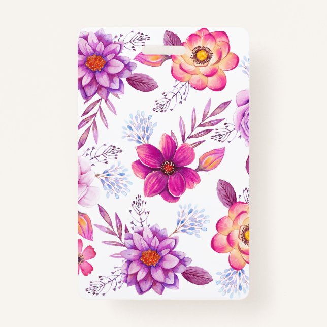 Tarjeta De Identificación Violet rosa (Anverso)