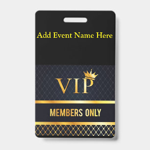 TARJETA DE IDENTIFICACIÓN VIP
