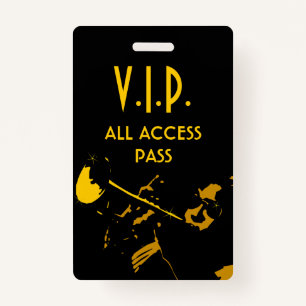 Tarjeta De Identificación VIP All Access Pass at Musical Event Vertical