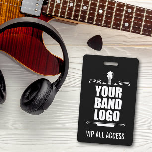 Tarjeta De Identificación VIP de logotipo de banda