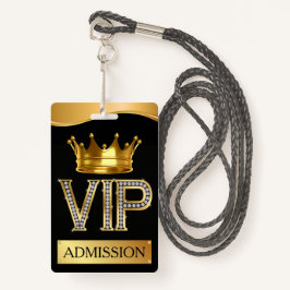 Tarjeta De Identificación VIP Lanyard BADGE