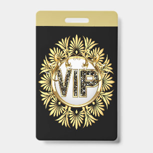 Tarjeta De Identificación VIP - Ver Insignia trasera