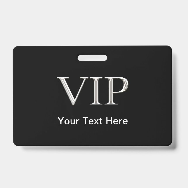 Tarjeta De Identificación Visitante VIP de alta gama (Parte frontal)