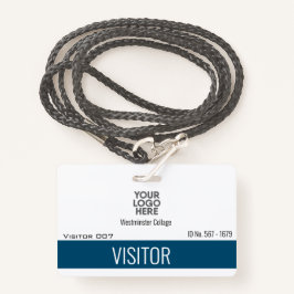 Tarjeta De Identificación Visitantes personalizados Invitados Logo Nombre de