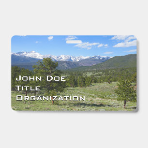 Tarjeta De Identificación Vista panorámica de Rocky Mountain