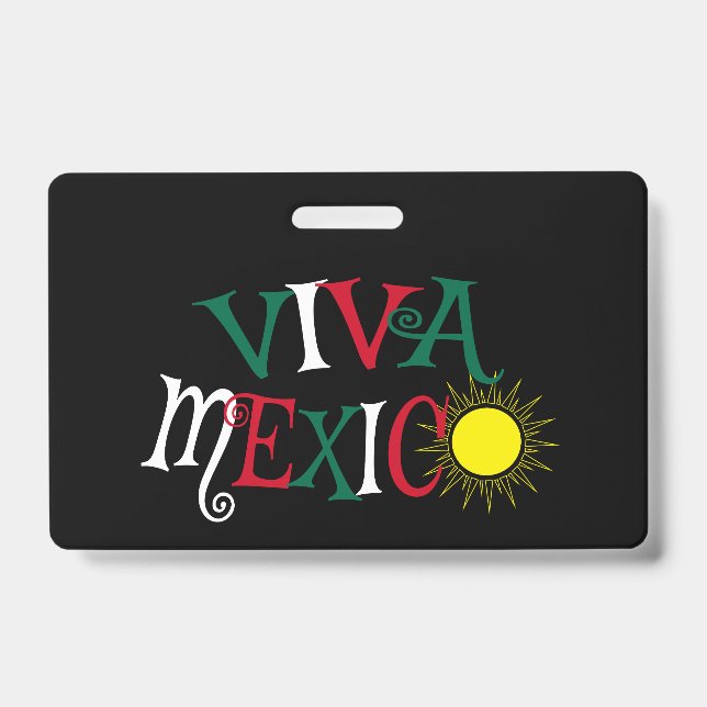 Tarjeta De Identificación Viva México (Parte frontal)