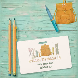 Tarjeta De Identificación Volver a los amigos de la escuela