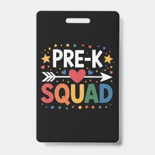 Tarjeta De Identificación Vuelta al cole primer día de preescolar Pre-K