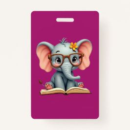 Tarjeta De Identificación Wise Baby Elephant