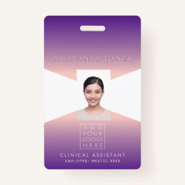 Tarjeta De Identificación Womens Business Photo ID Identification Plastic 
